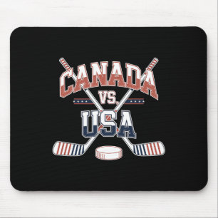 Canada Usa Ice Hockey Game Canadian American Sport Mouse Pad