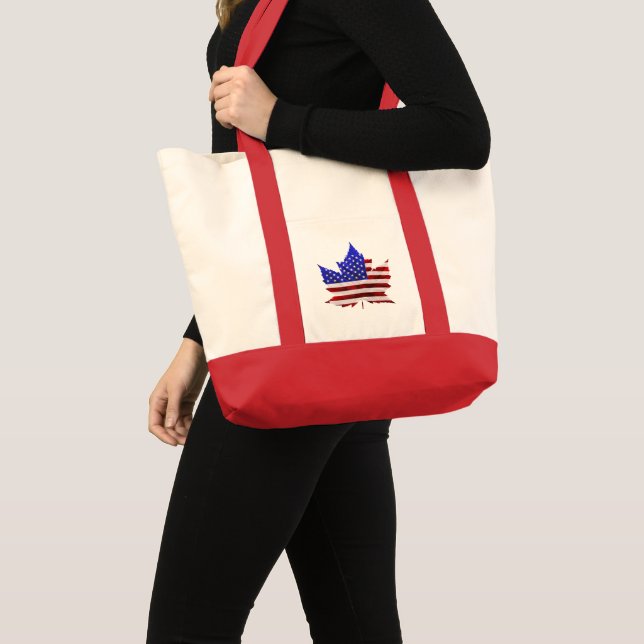 Canada USA Tote Bags Canada / US Souvenir Bags (Front (Product))