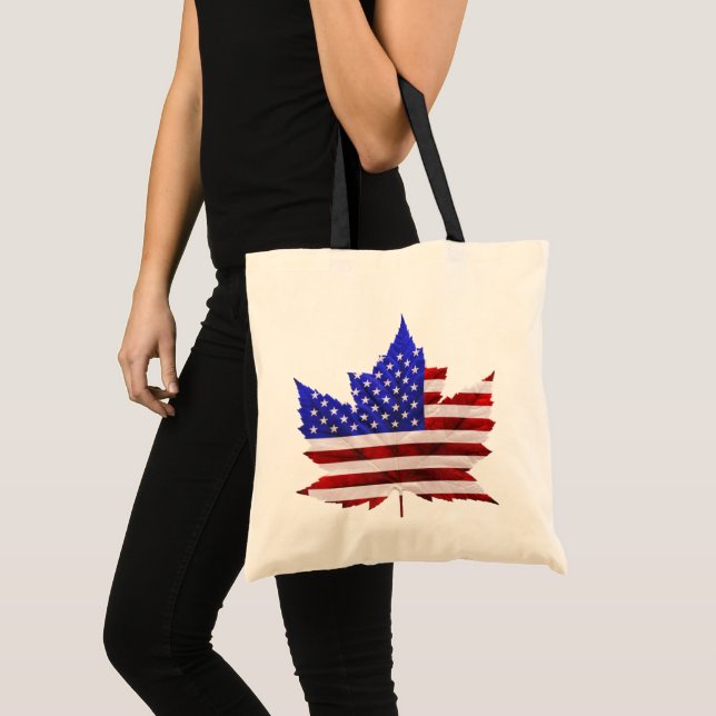 Canada USA Tote Bags Canada / US Souvenir Bags (Front (Product))