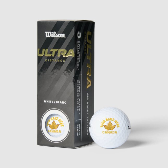 Canada Varsity Golf Balls Customised Canada Gifts  (Packaging)