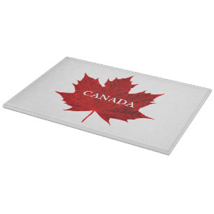 CANADA-Vibrant Red Maple Leaf/Customisable Cutting Board