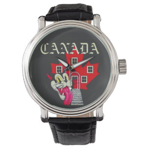 CANADA VINTAGE CAT WATCH