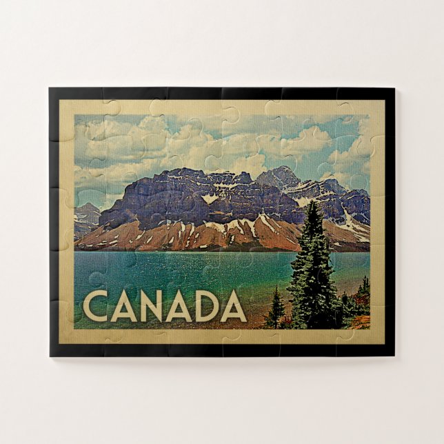 Canada Vintage Travel Jigsaw Puzzle (Horizontal)