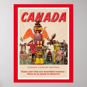 Canada, vintage travel poster
