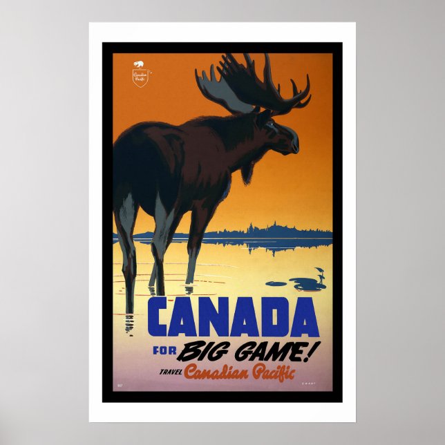 Canada Vintage Travel Poster (Front)