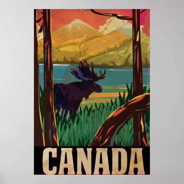 Canada Vintage Travel Poster (Front)
