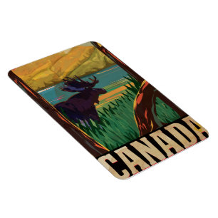 Canada Vintage Travel Poster Magnet