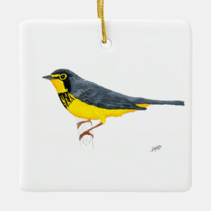 Canada Warbler Ceramic Ornament