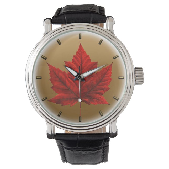 Canada Watch Canada Maple Leaf Souvenir Wristwatch (Front)