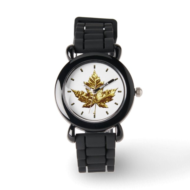 Canada Watch Gold Canada Souvenir Wrist Watches (Front)