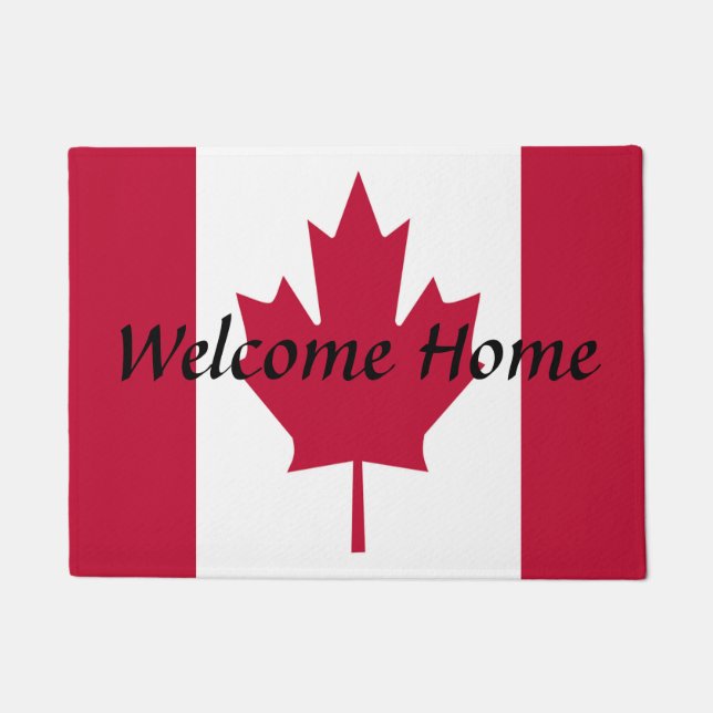 Canada Welcome Home Mat Door Mat (Front)