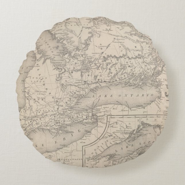 Canada West Upper Round Cushion (Front)