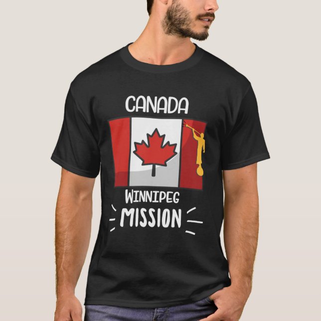 Canada Winnipeg Mormon LDS Mission Missionary T-Shirt (Front)