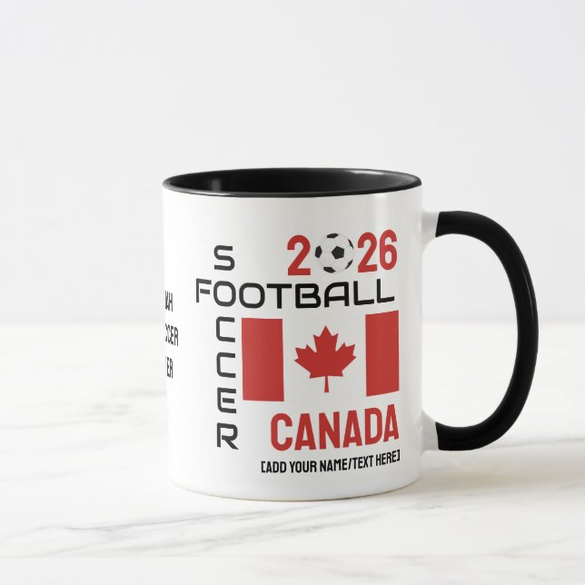 CANADA World Football Custom Name 2026 ANY YEAR  Mug (Right)