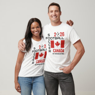 CANADA World Football Custom Name 2026 ANY YEAR  T-Shirt