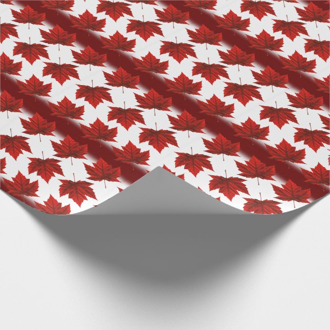 Canada Wrapping Paper Canada Flag Souvenir Paper (Corner)