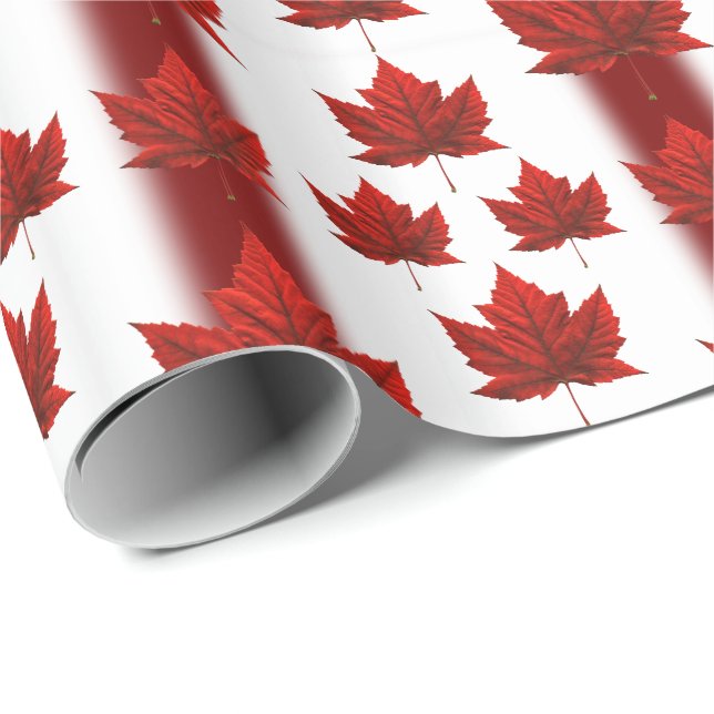 Canada Wrapping Paper Canada Flag Souvenir Paper (Roll Corner)