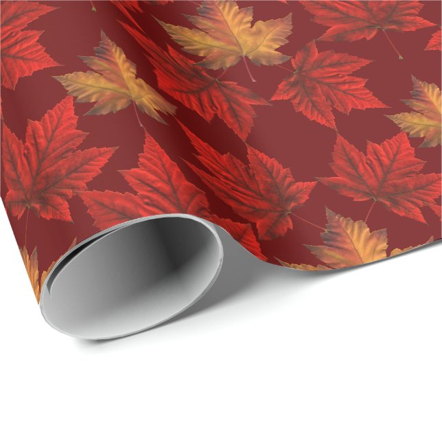 Canada Wrapping Paper Canada Maple Leaf Paper (Roll Corner)