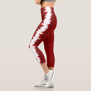 Canada Yoga Pants Canada Maple Leaf Team Pants