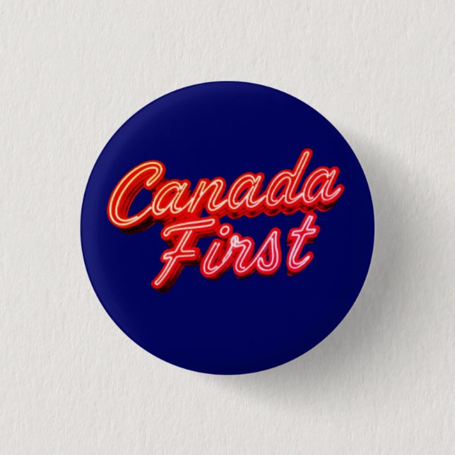 CANADAFIRST  3 CM ROUND BADGE (Front)