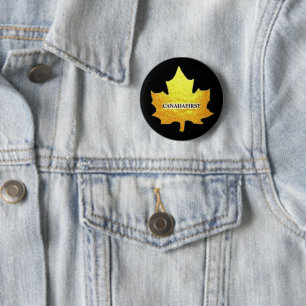 canadafirst 6 cm round badge