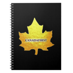 CANADAFIRST GOLD MAPLE LEAF NOTEBOOK