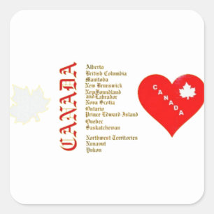 CANADAFIRST SQUARE STICKER