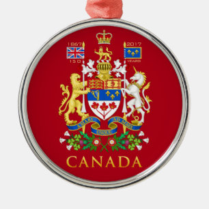 Canada's 150th Birthday Celebration Commemorative Metal Ornament