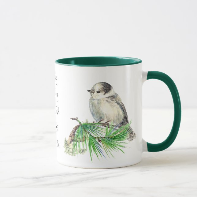 Canada's National Bird Grey Grey Jay, Whiskey Jack Mug (Right)