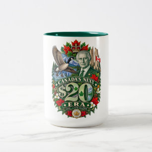 Canada's Next $20 Era New Canadian Chapter Maple L Two-Tone Coffee Mug