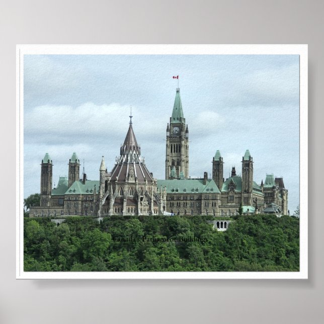 Canada's Parliament Buildings Poster (Front)