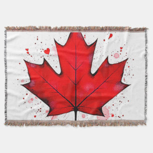Canada's Soul Leaf Throw Blanket