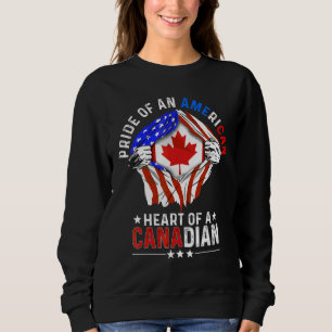 Canadian American America Pride Foreign Country Ca Sweatshirt