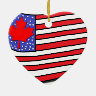 Canadian American Ceramic Tree Decoration