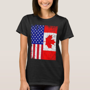 Canadian American Shirt Usa Canada Flag 4th Of Jul