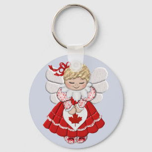 Canadian Angel Key Ring