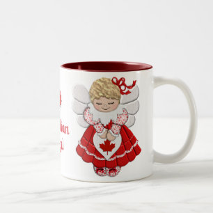 Canadian Angel Two-Tone Coffee Mug