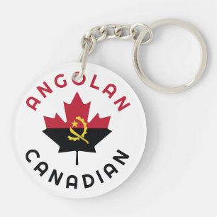 Canadian Angolan Roots Key Ring