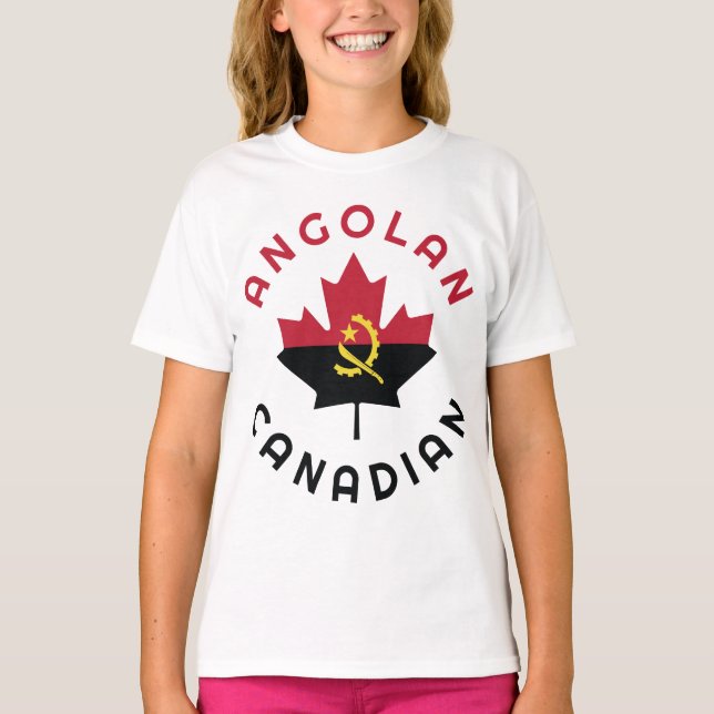 Canadian Angolan  Roots T-Shirt (Front)