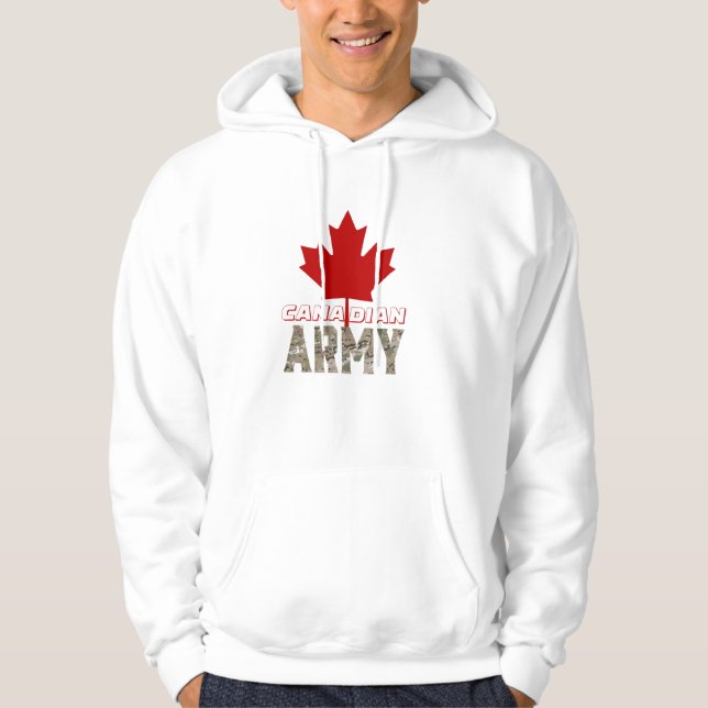 Canadian Army Design T-Shirt Hoodie (Front)