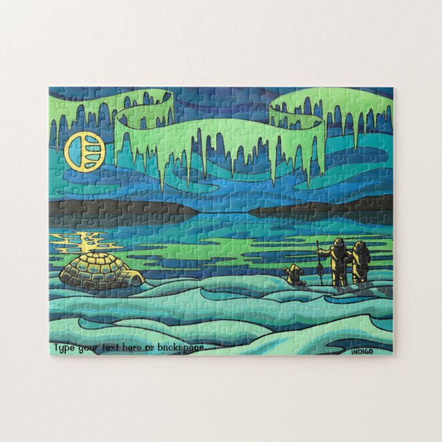 Canadian Art Puzzle Personalised Winter Landscape (Horizontal)