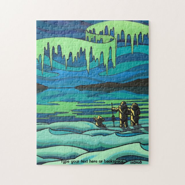 Canadian Art Puzzle Personalised Winter Landscape (Vertical)