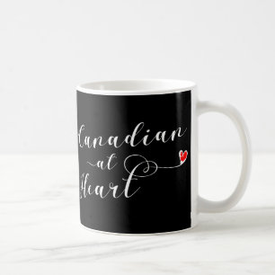 Canadian At Heart Mug, Canada Coffee Mug