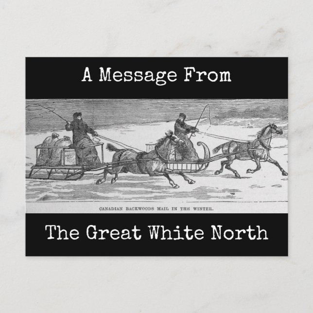 Canadian Backwoods Mail Postcard (Front)