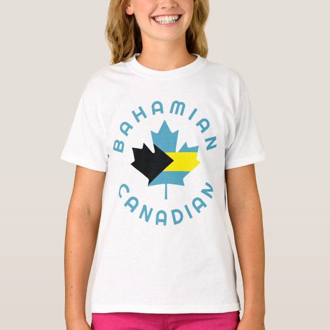 Canadian Bahamian   Roots  T-Shirt (Front)