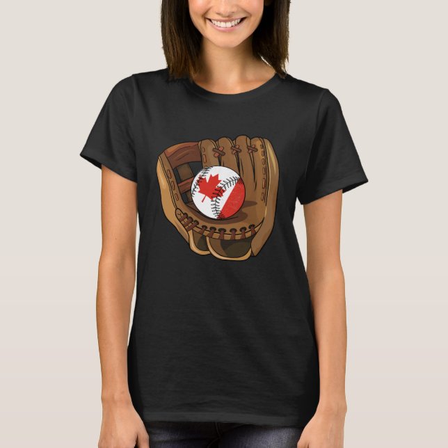 Canadian Baseball Sport Canada Baseball Team T-Shirt (Front)