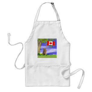 Canadian Beaver and Flag Standard Apron
