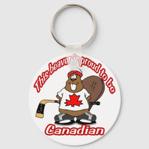 Canadian Beaver Keychain