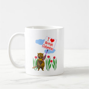 Canadian Beaver Loves British Columbia Coffee Mug