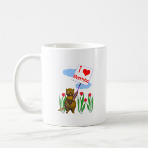 Canadian Beaver Loves Manitoba Coffee Mug